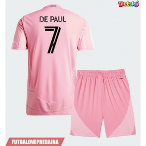 Lacne Dětský Futbalové dres Inter Miami Rodrigo De Paul #7 2026-27 Krátky Rukáv - Domáci (+ trenírky)